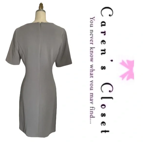 Micheal Kors Dove Gray Sheath Dress - Picture 4 of 10